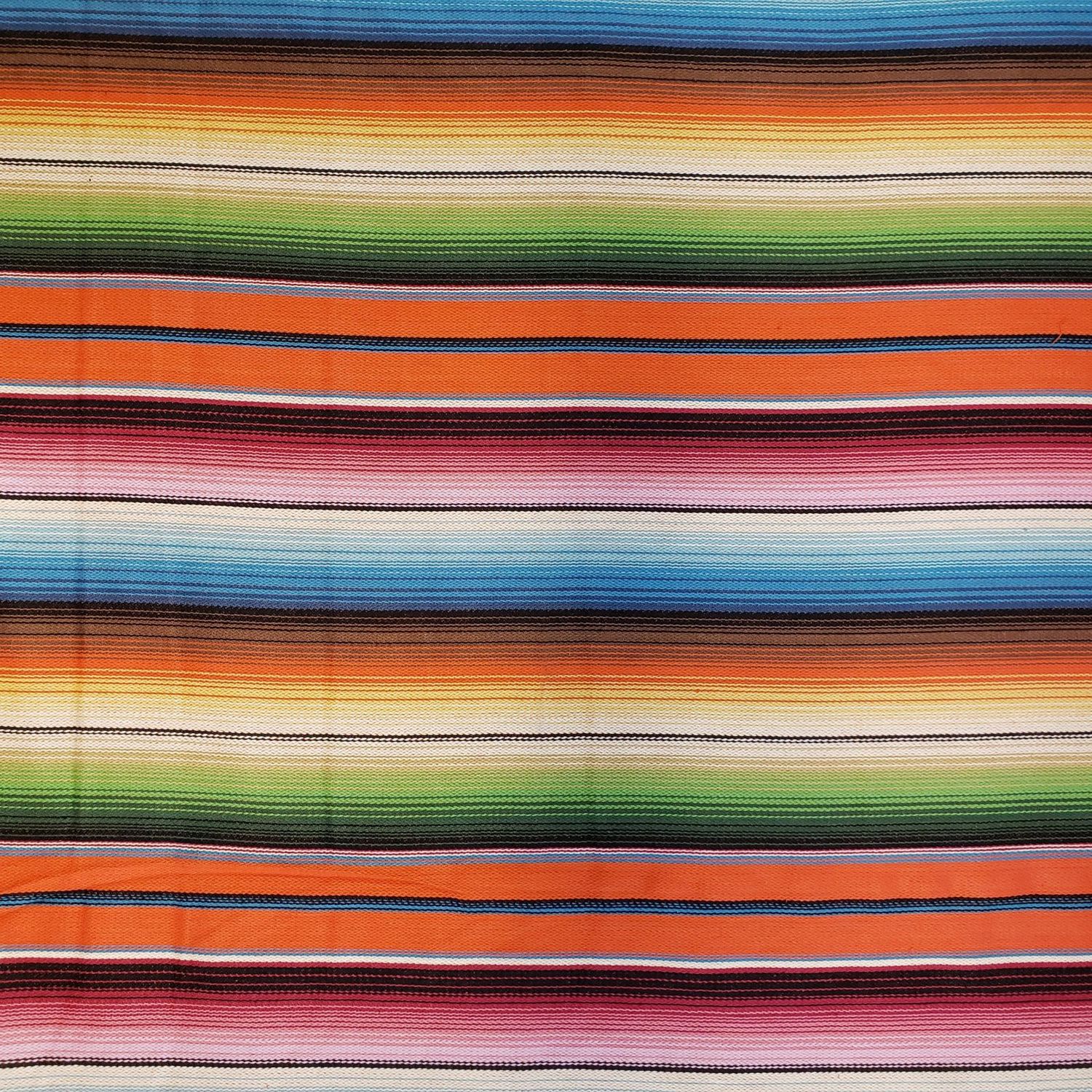 Imported Twill - Striped Summer Sunset - Cotton