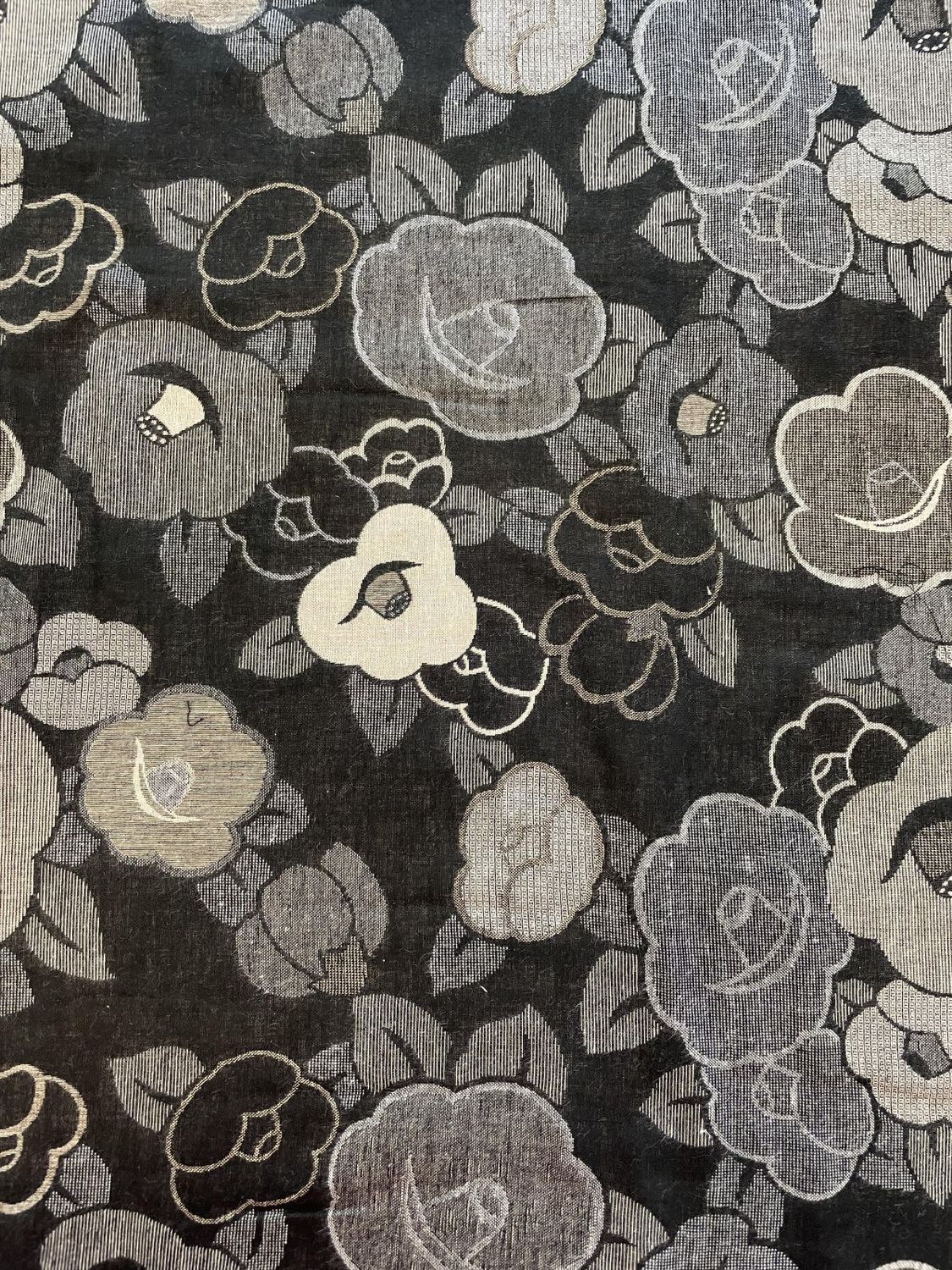 Japanese Imported Cotton Double Gauze Jacquard Floral Reversible Kobayashi