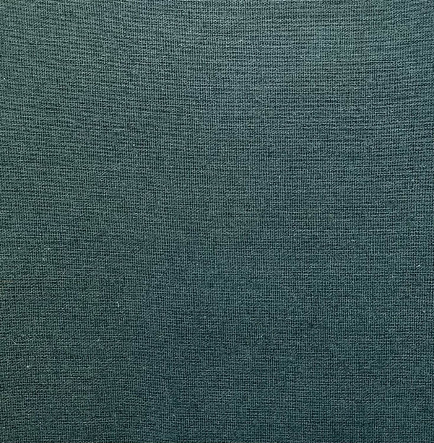 Japanese Imported Cotton Linen Solid Forest Green Hishiei