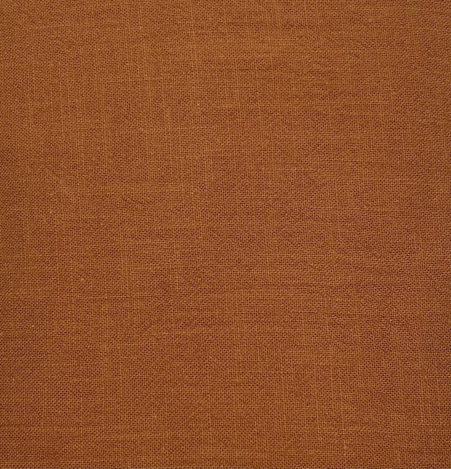 Japanese Imported Washed Lightweight Canvas Burnt Orange Kokka