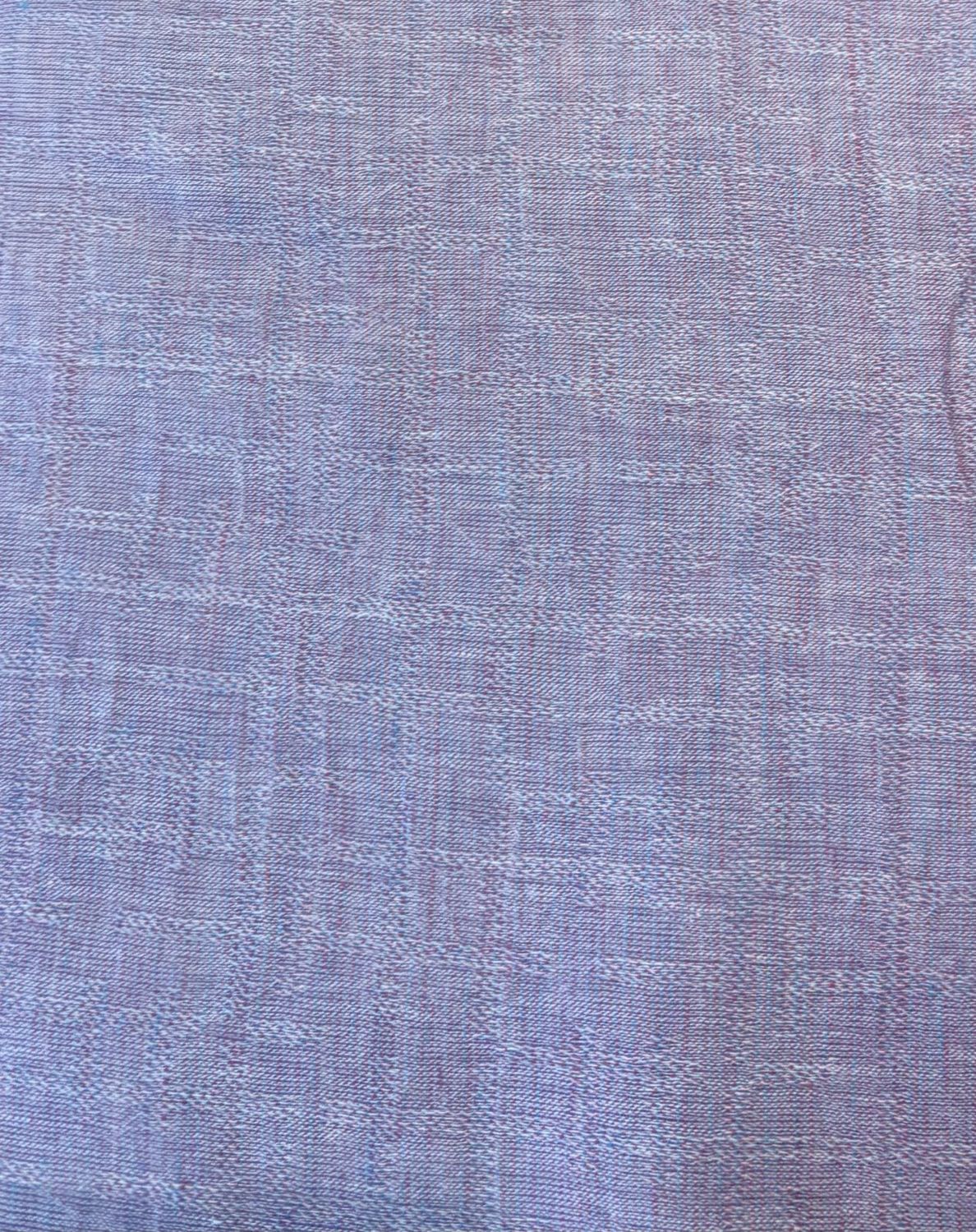 Lavender Dobby Yarn Dyed Cotton Linen Asaki Japanese Import