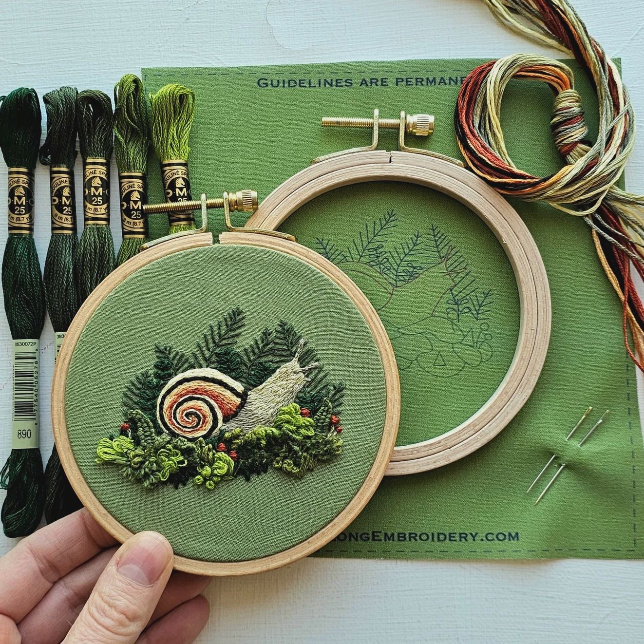 Magic Snail Embroidery Kit Jessica Long Embroidery