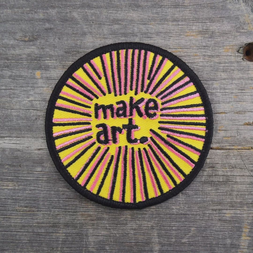 Make Art Patch Yellow &amp; Pink Quiet Tide Goods