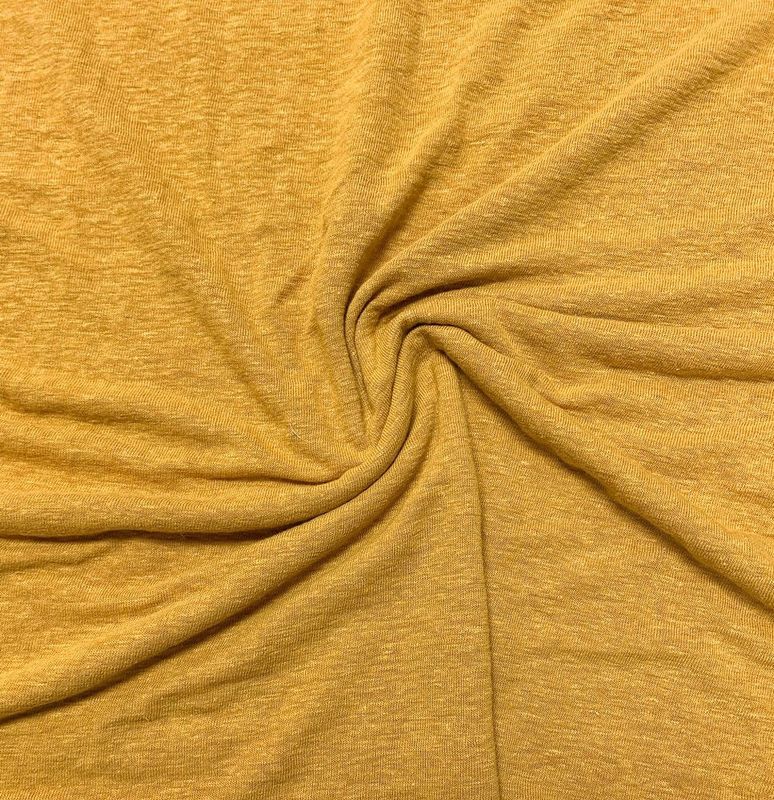 Medina Linen Rayon Ultra-Light Slub Knit - Turmeric