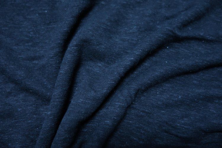 Medina Linen Rayon Ultra-Light Slub Knit Navy