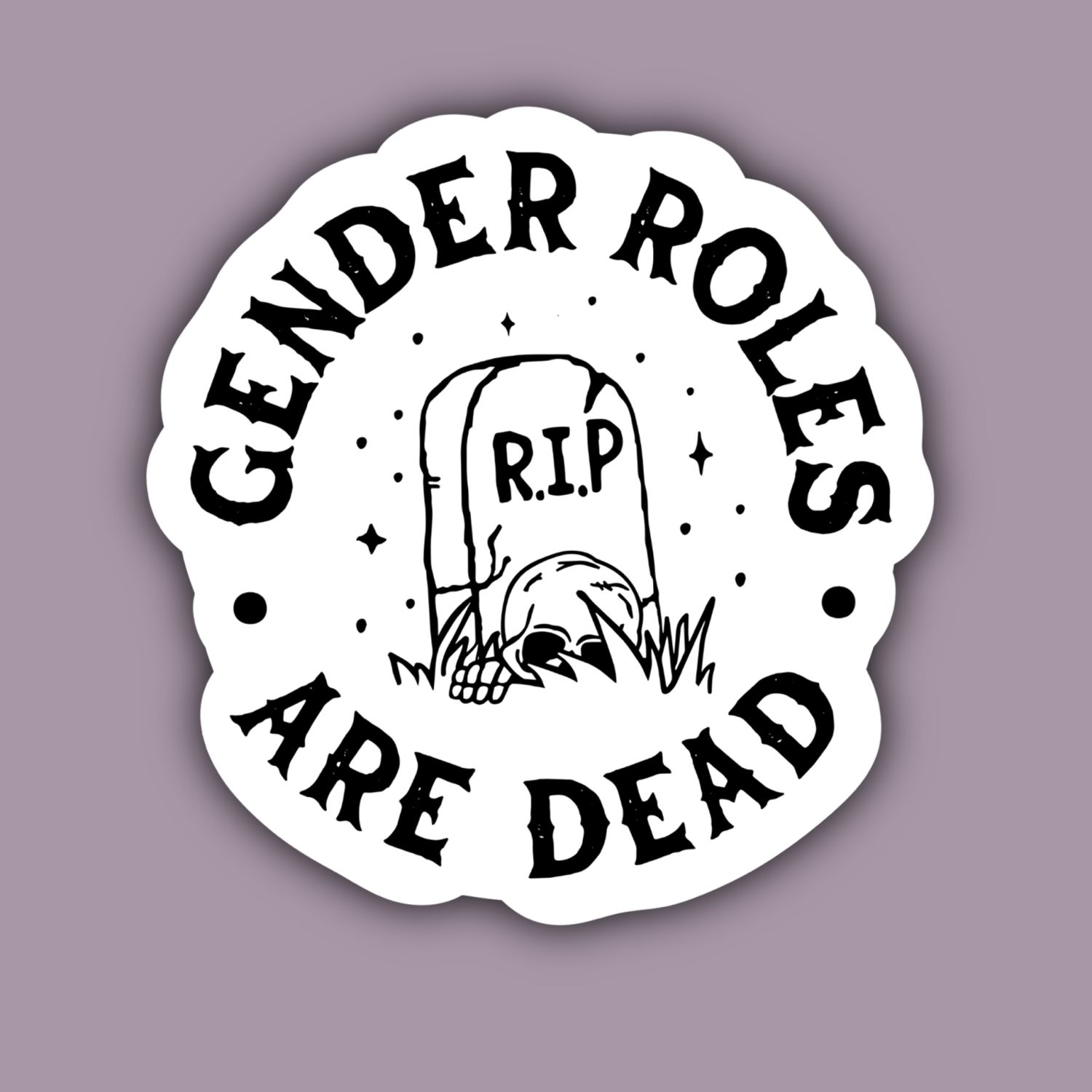 Gender Roles Are Dead Sticker Indigo Maiden