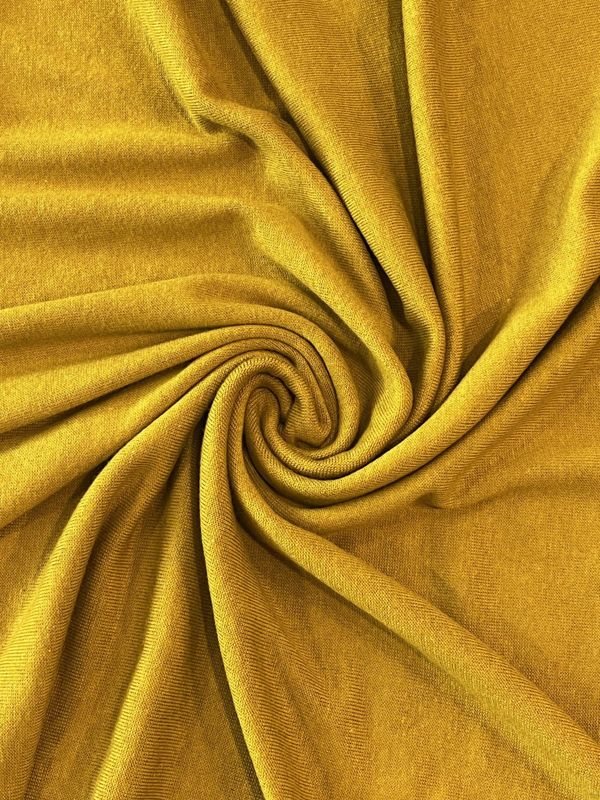 Gold Palm Rayon / Cotton / Modal Blend Sweater Knit