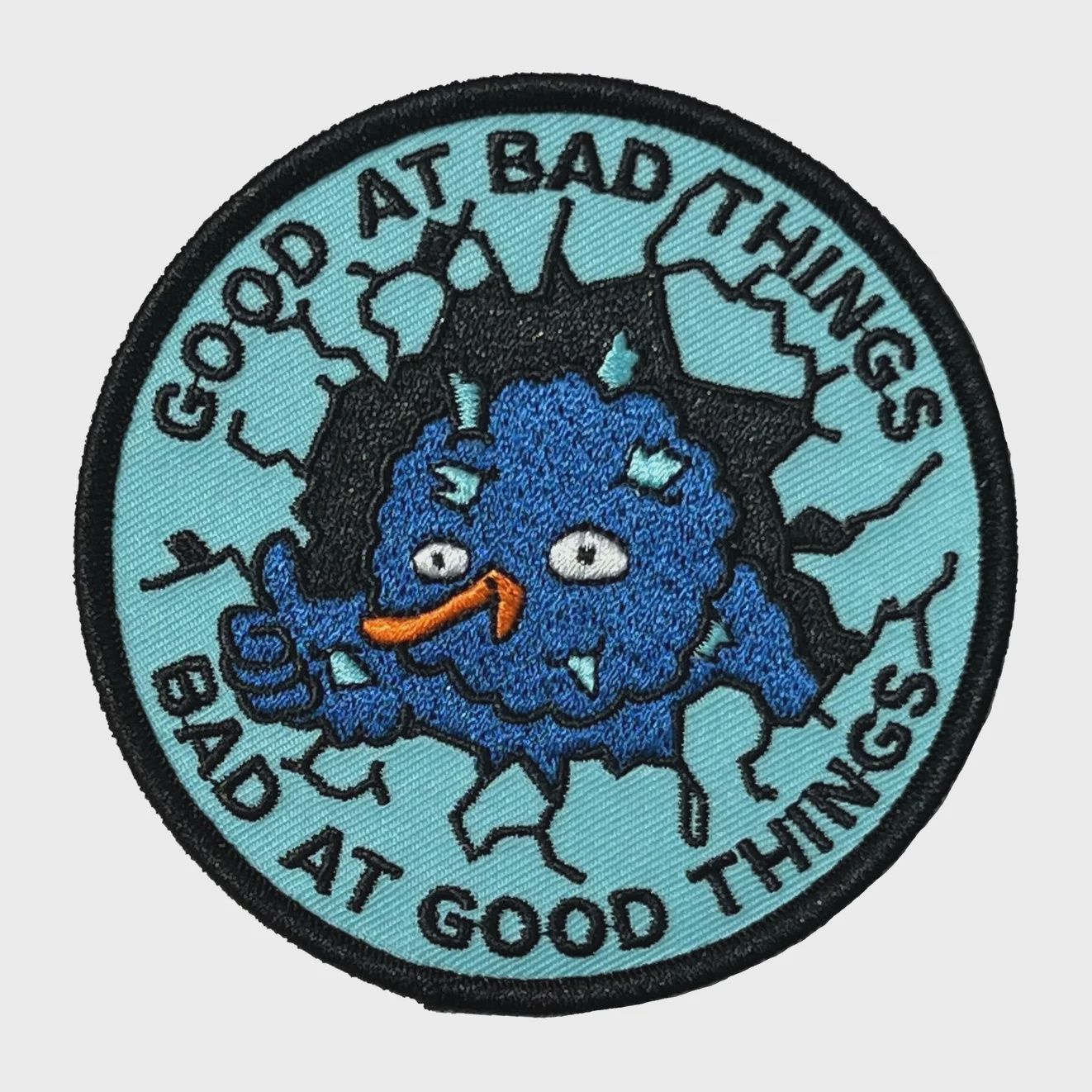 Good At Bad Things Embroidered Patch Inner Decay
