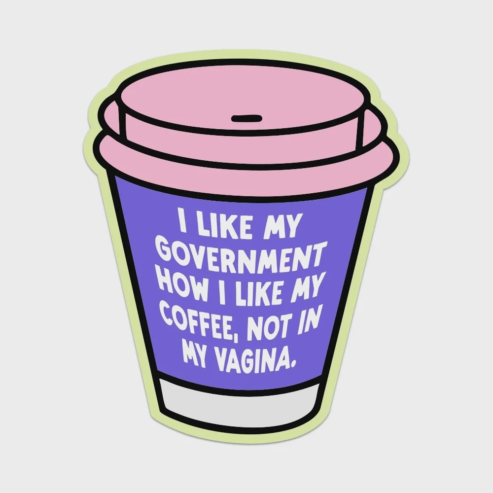 Government Coffee Sticker
