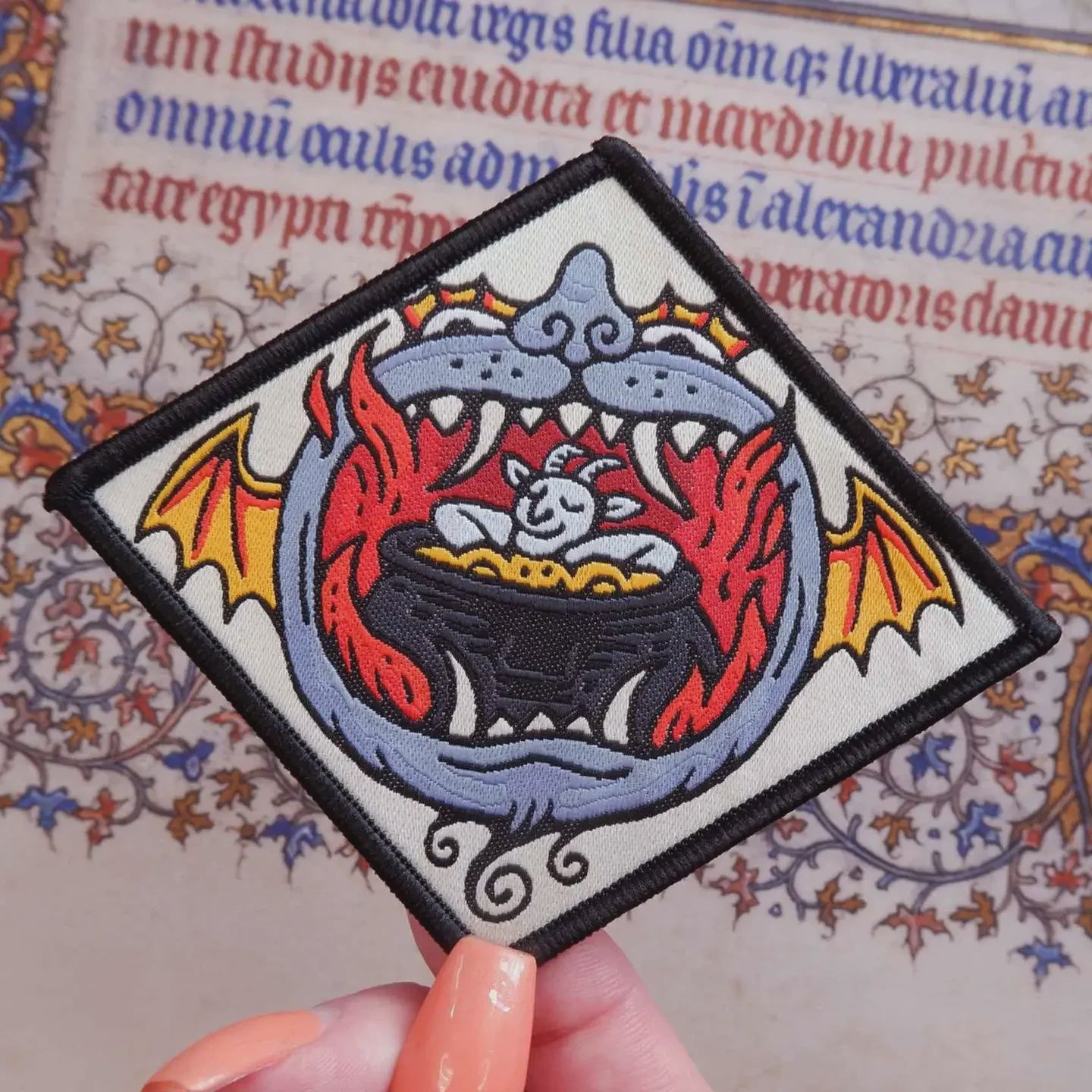 Hellmouth Hot Tub Woven Patch Cat Coven