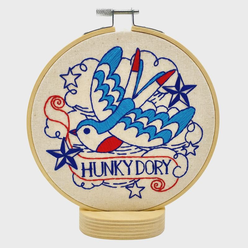 Hunky Dory Embroidery Kit Hook Line &amp; Tinker
