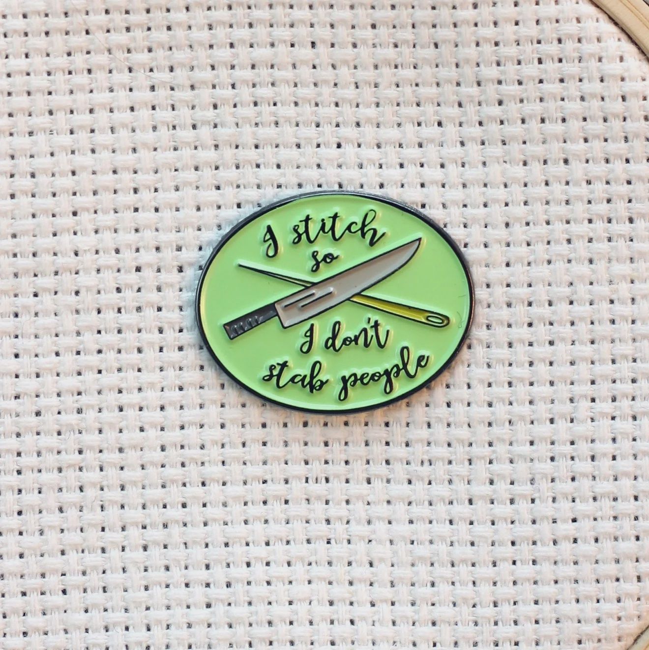 I Stitch So I Don't Stab People Needle Minder