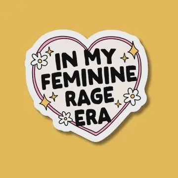 In My Feminine Rage Era Sticker Indigo Maiden