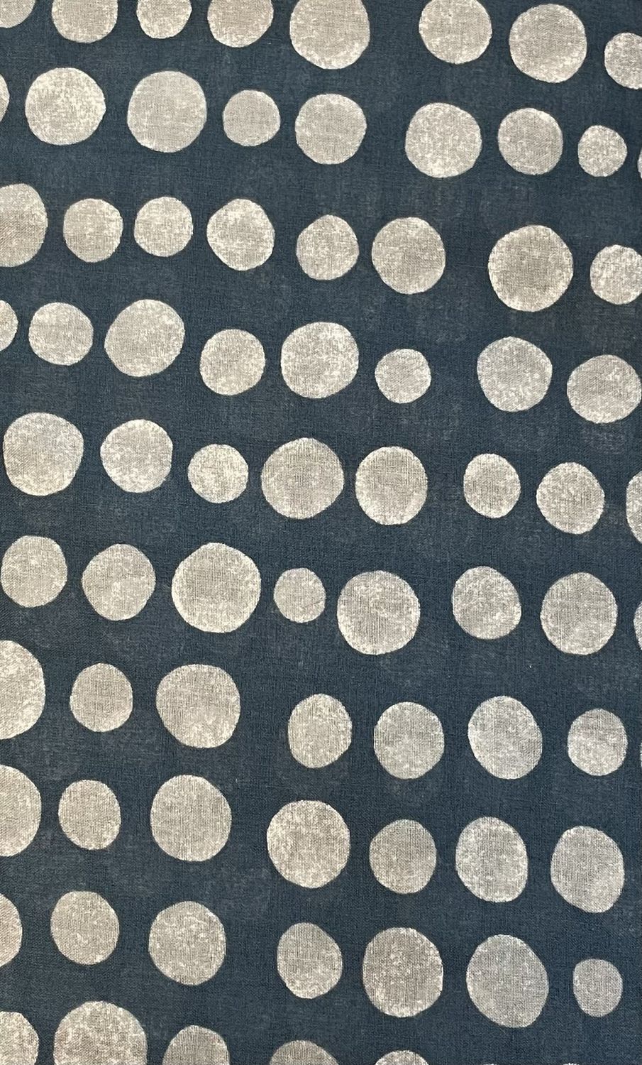 Japanese Cotton Lawn Blue and White Dot