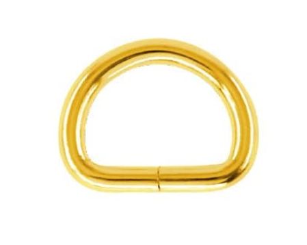 Gold Metal D Ring 1"