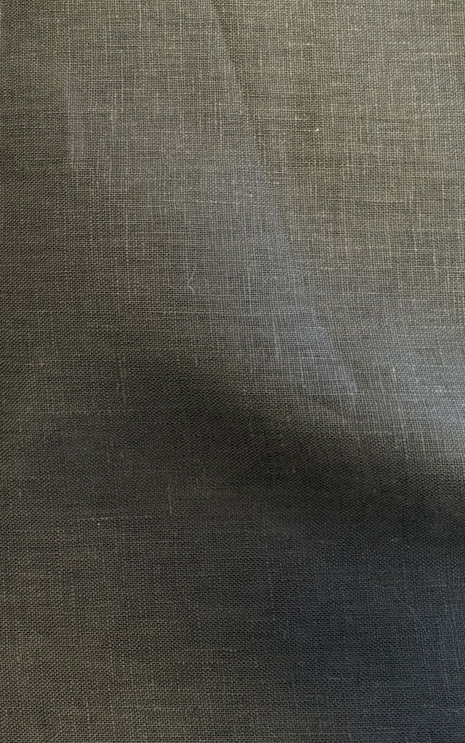 Grey - Brown 100% Linen Solid
