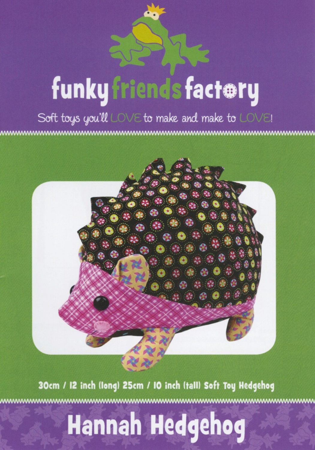 Hannah Hedgehog Toy - Funky Friends Factory