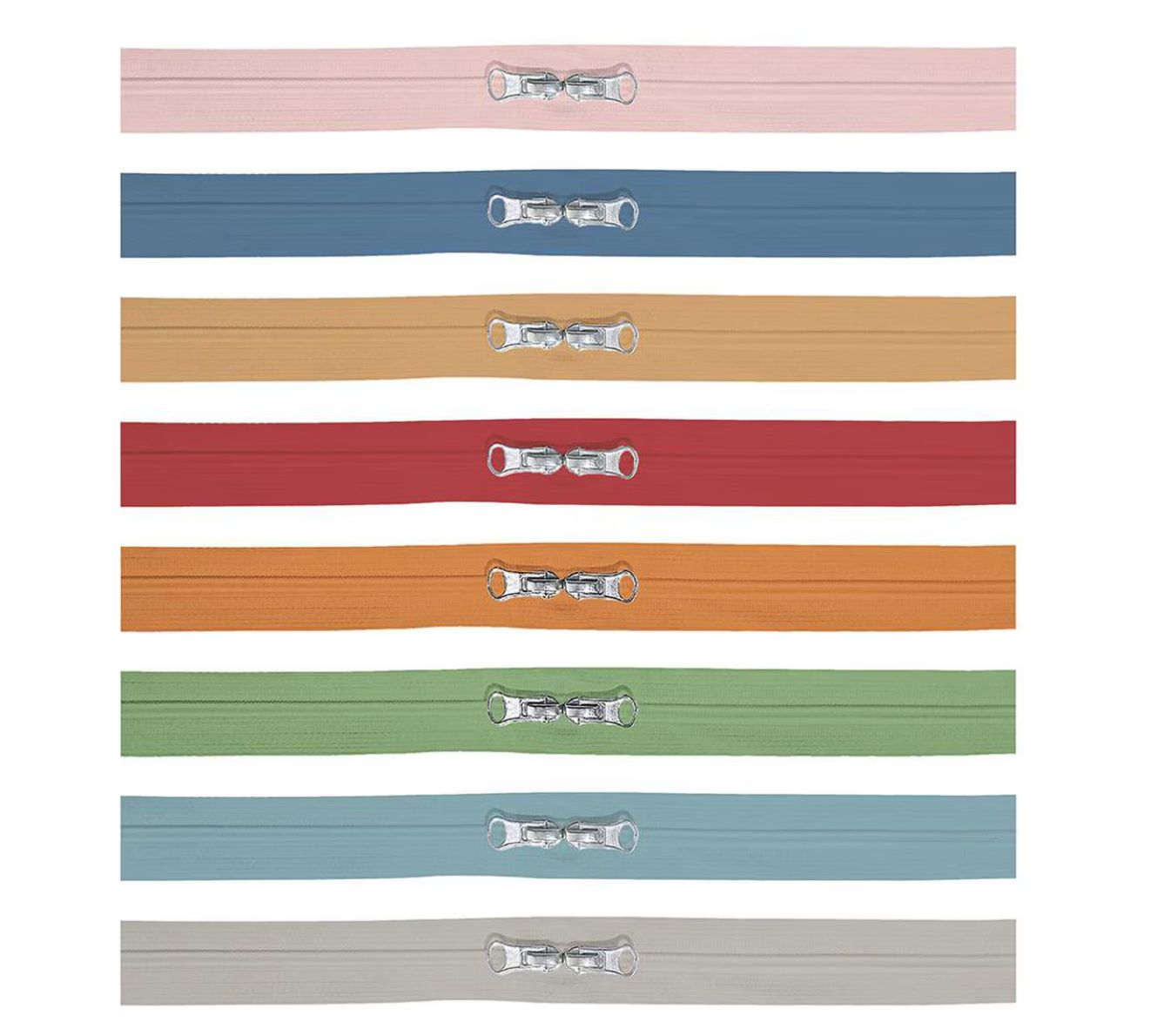 Happy Zippers #2 Set of 8 assorted Colors Lori Holt