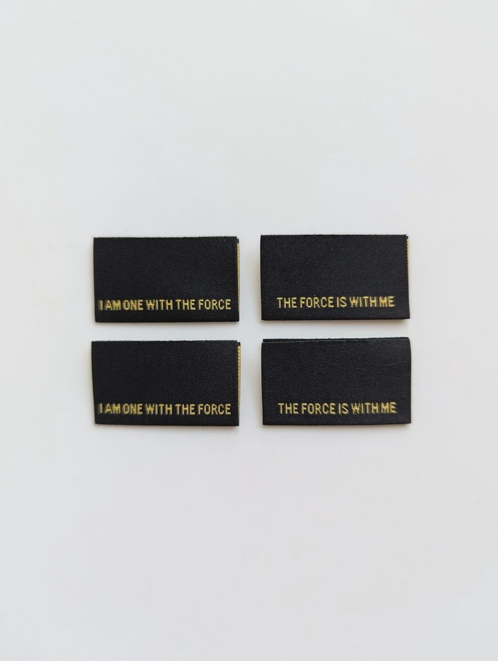 I Am One With The Force Woven Labels Intensely Distracted