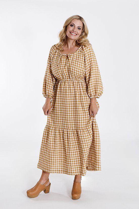 Ivie Dress Skirt and Top Chalk and Notch Patterns