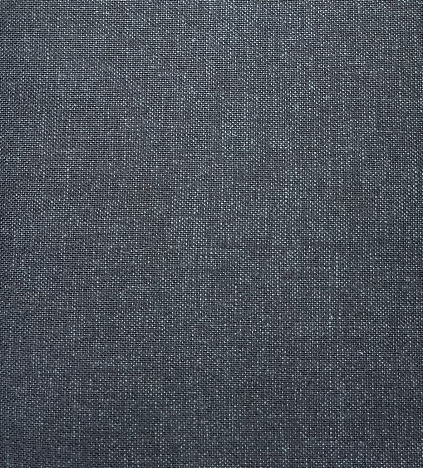Japanese Imported Rustic Weave Cotton Navy Blue Morikiku