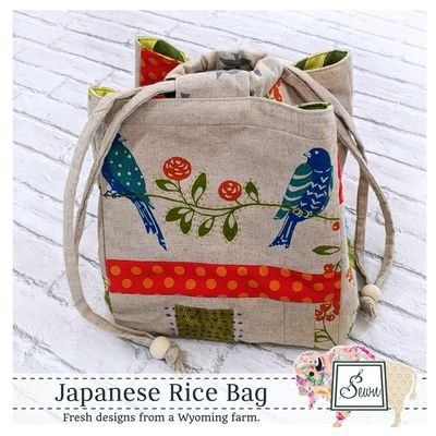 Japanese Rice Bag Pattern Sewn Wyoming