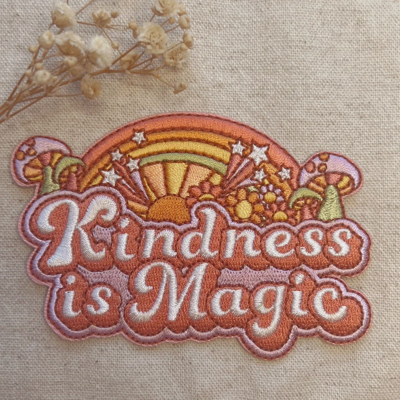 Kindness Is Magic Rainbow Embroidered Patch Kindness is Magic