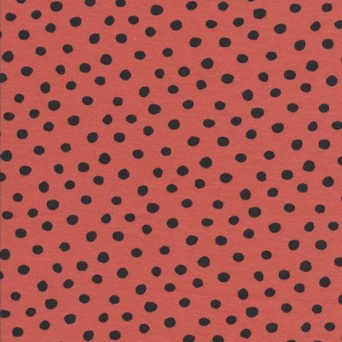 Knit Jersey - Red Dots