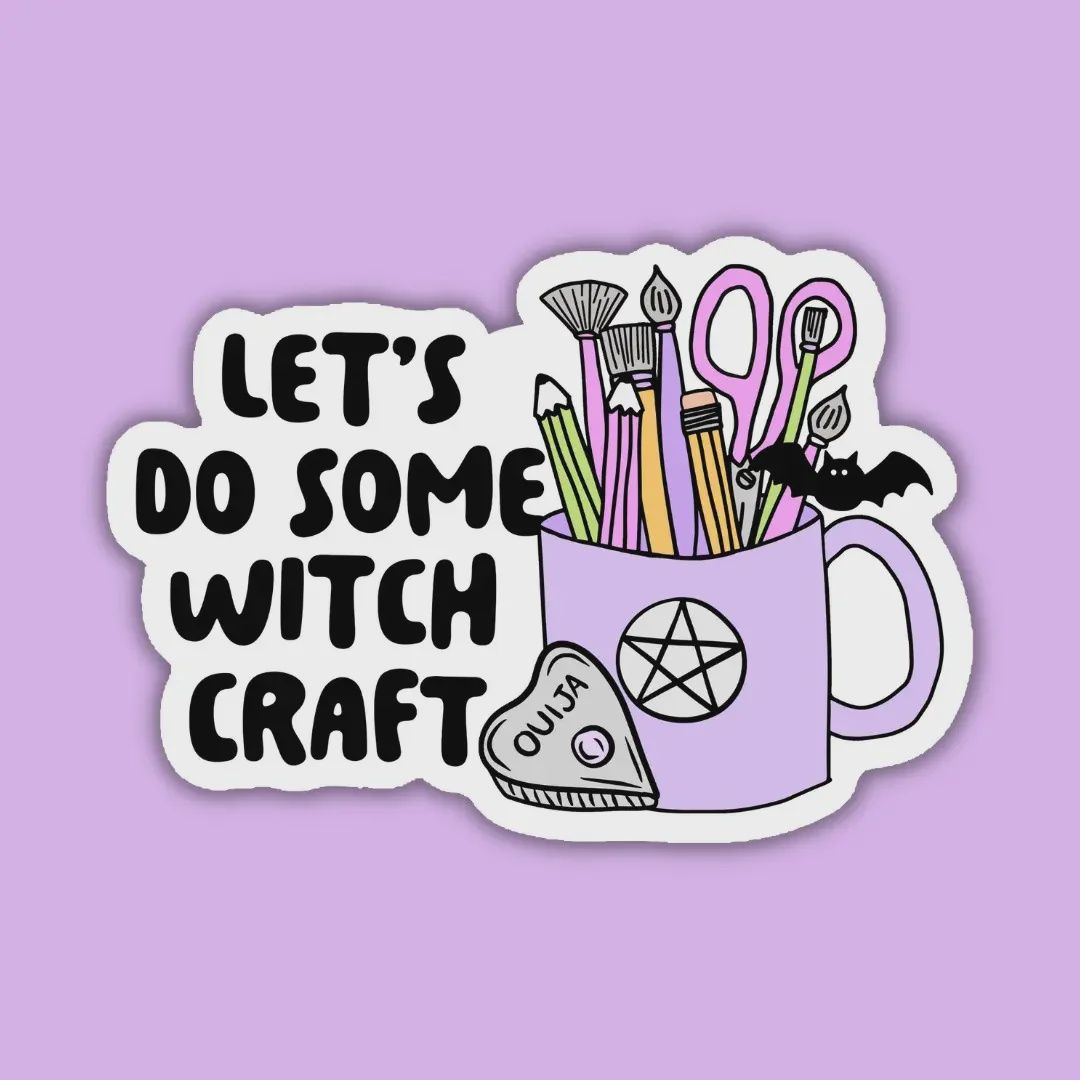 Let's Do Some Witch Craft Sticker Indigo Maiden