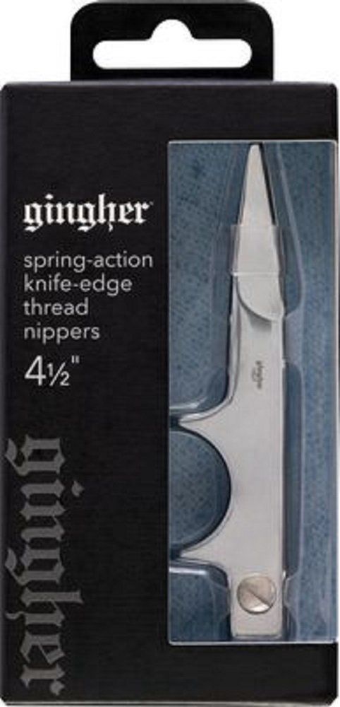 Gingher 4.5 Inch Spring-Action Knife-Edge Thread Nippers