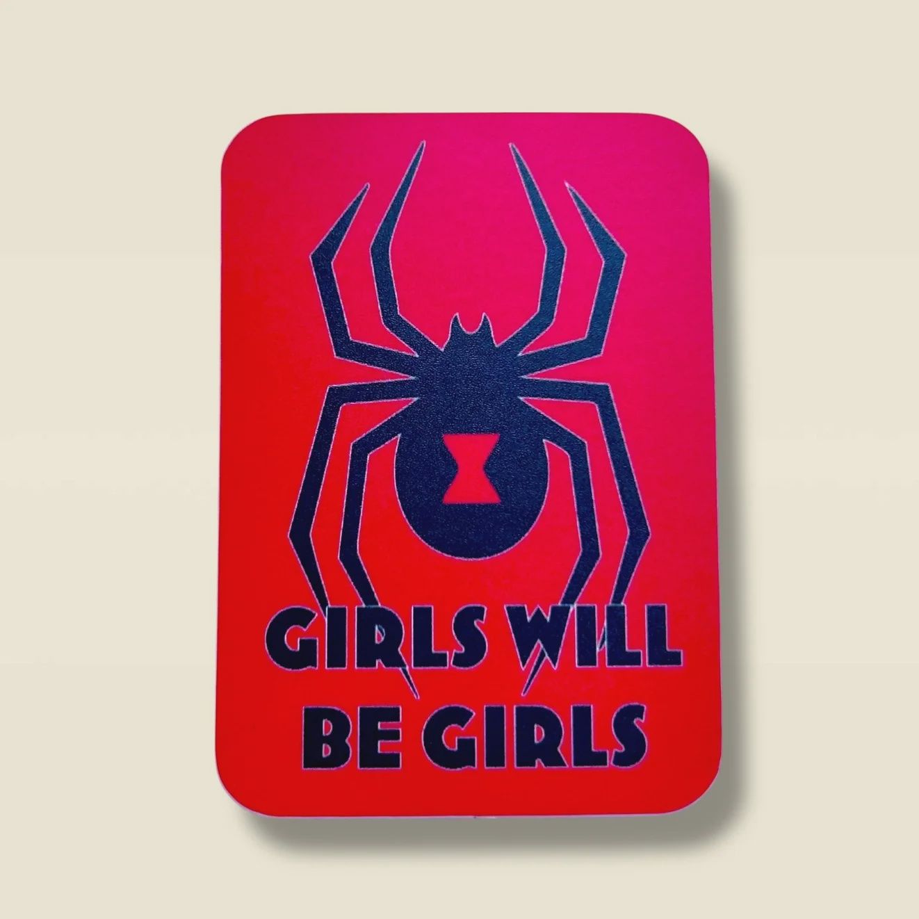 Girls Will Be Girls Black Widow Sticker