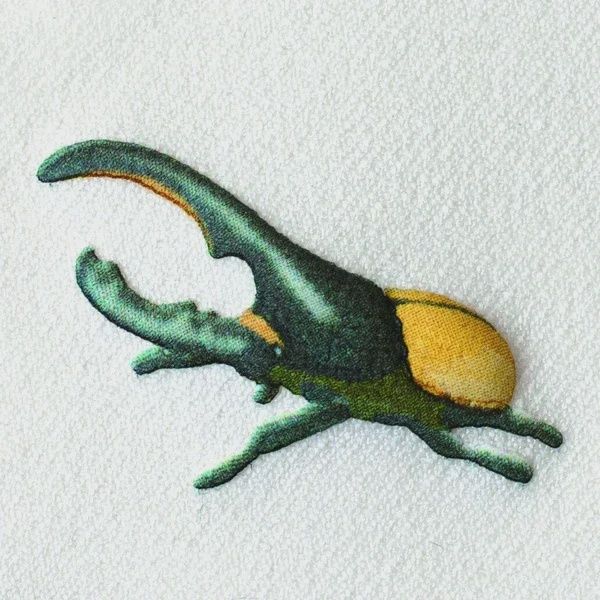 Hercules Beetle #2 Puffy Iron On Patch 2 pack Japanese Import