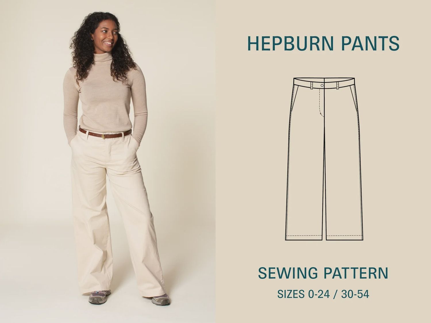 Hepburn Pants Pattern - Wardrobe by Me