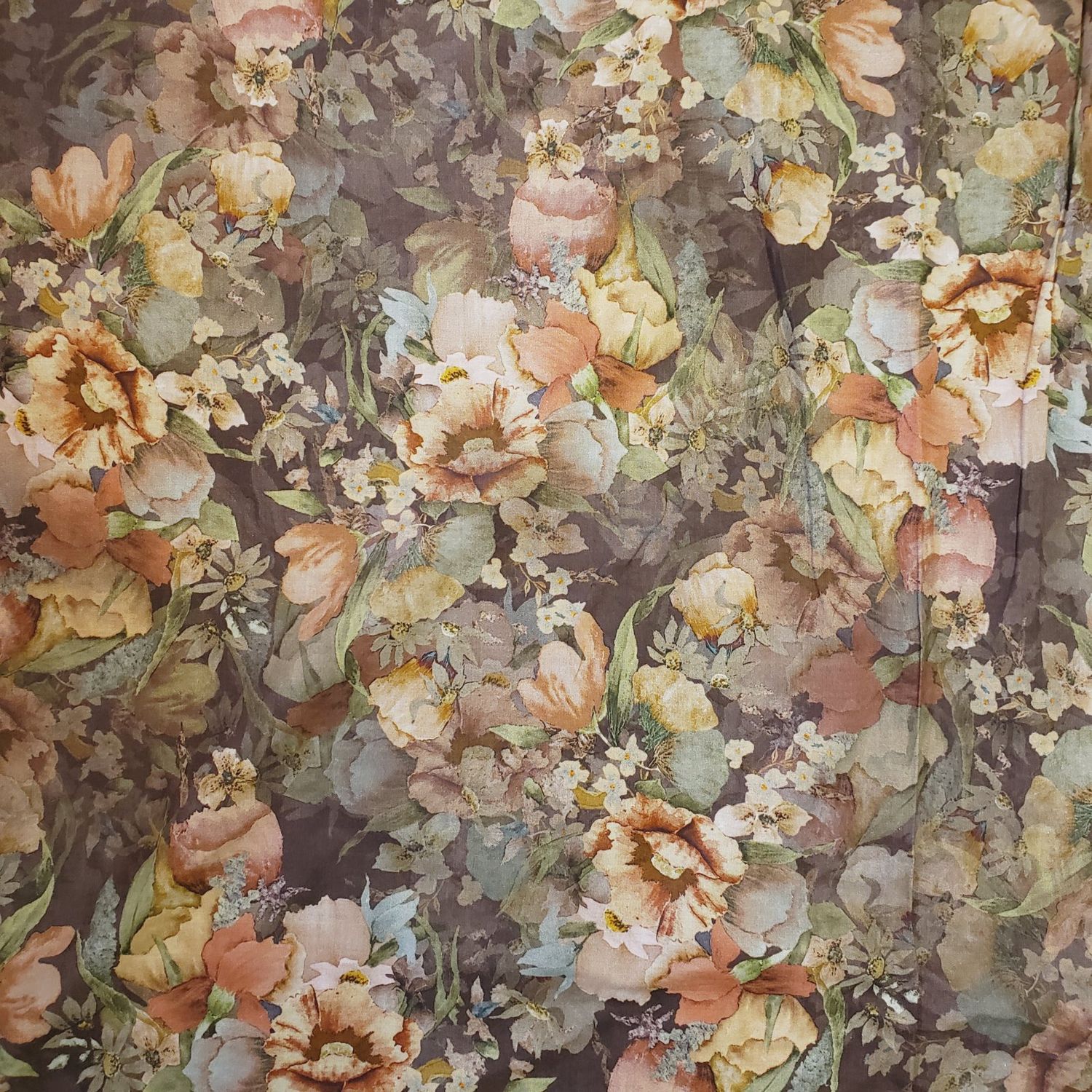 Imported Cotton Lawn - Earth Tone Floral