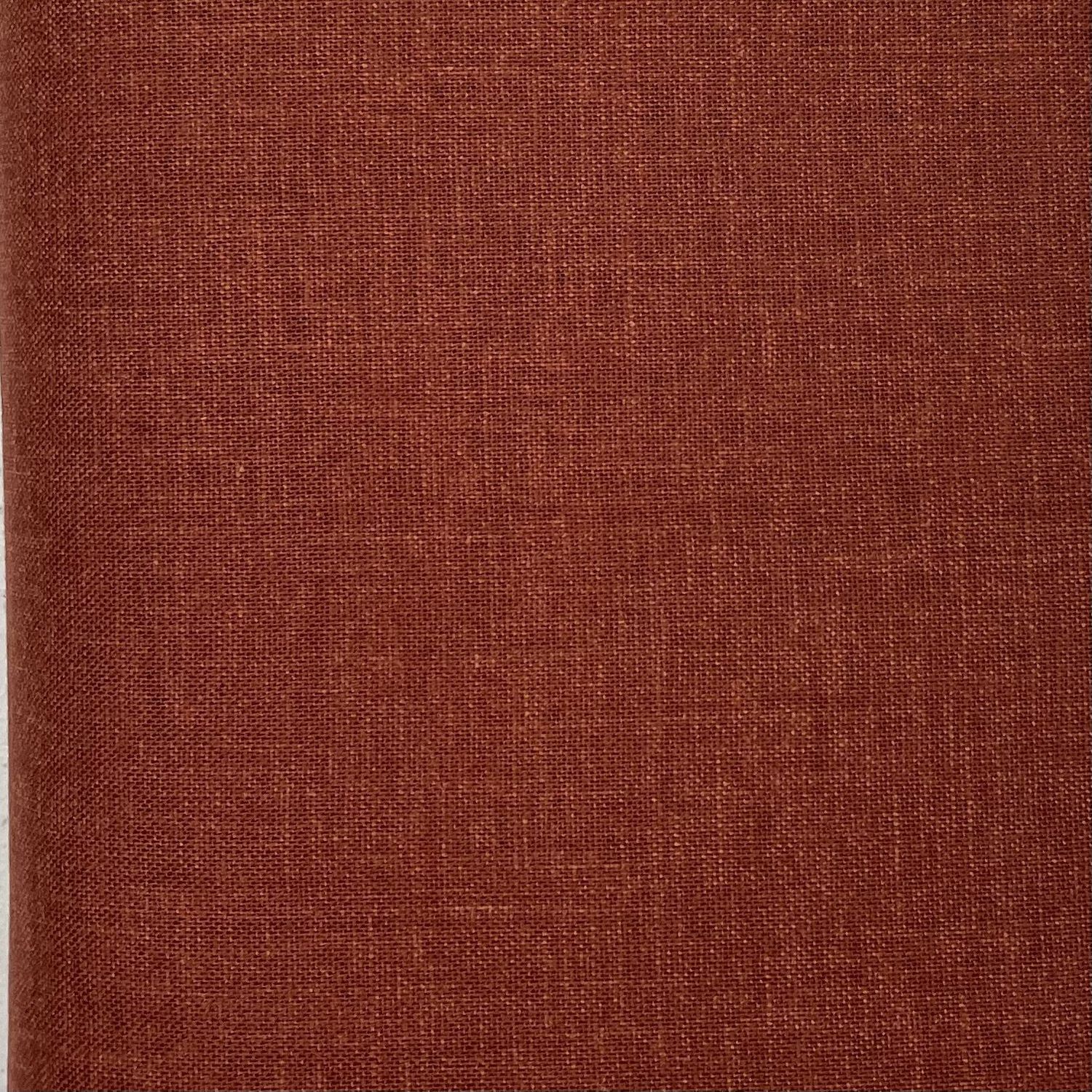 Japanese Imported Rustic Weave Cotton Rust Morikiku