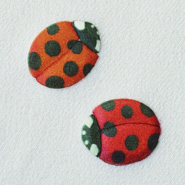 Lady Bugs Puffy Iron On Patch 2 pack Japanese Import