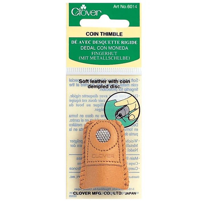 Leather Coin Thimble Medium