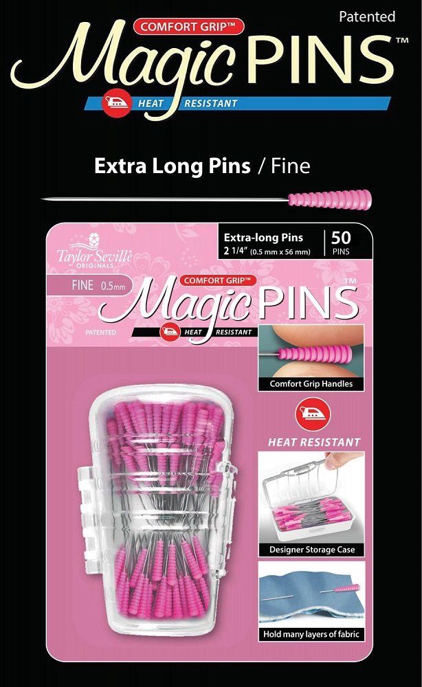 Magic Pins - Extra-long Fine Point Pins 50 Ct.