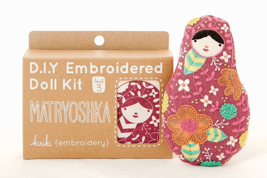 Matryoshka Embroidery Doll-Maker Kit - Kiriki Press