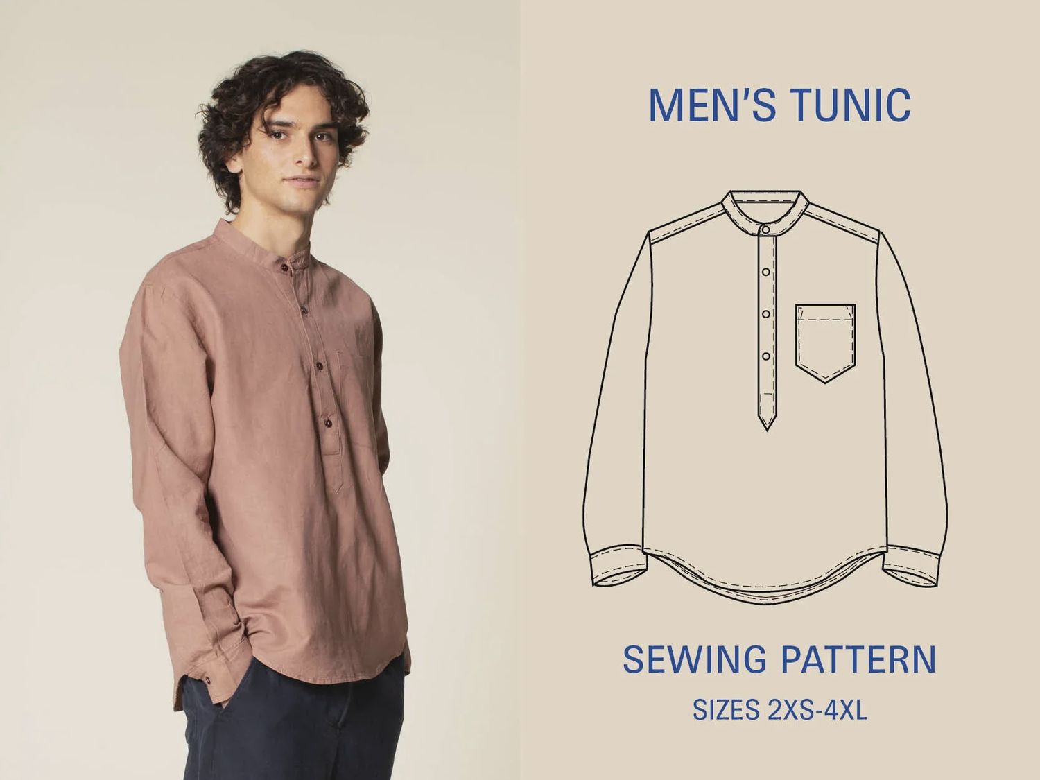 Men's Tunic Pattern Wardrobe by Me