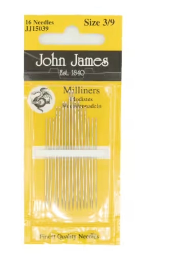 Milliners Needles Size 3 John James