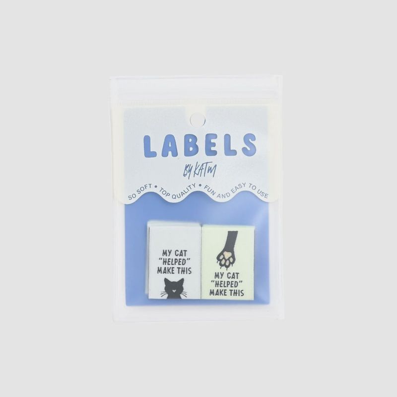 My Cat Helped Make This - Garment Label - Kylie And The Machine