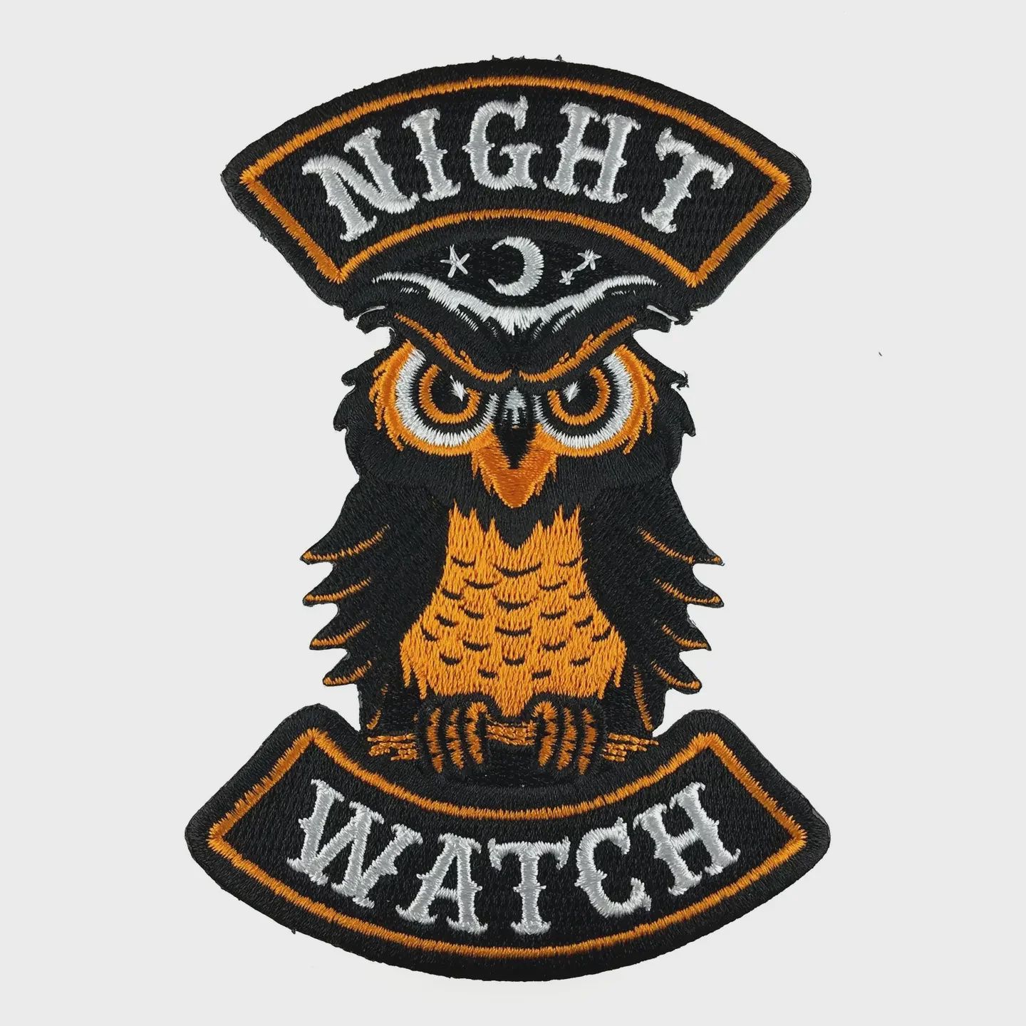 Night Watch Halloween Owl Embroidered Patch Monsterologist