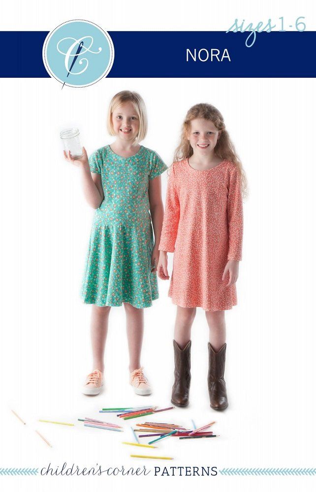 Nora's Knit Girl's Dress Pattern - Sizes 1-6 - Children's Corner