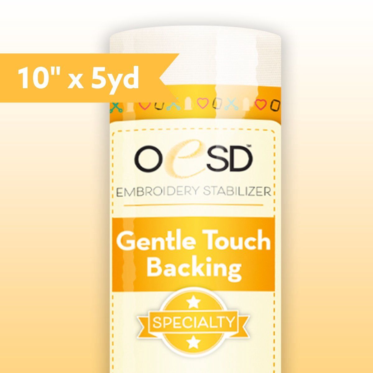 OESD Gentle Touch Backing 10" x 5yd Embroidery Stabilizer