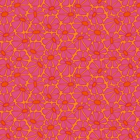 Orange Daisy Cotton Summer Love Windham Fabrics
