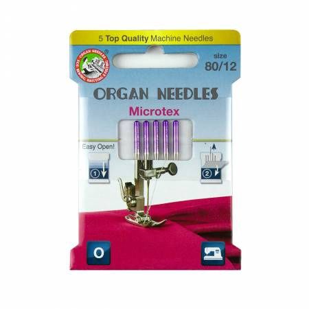 Organ Microtex Needles - Size 80/12