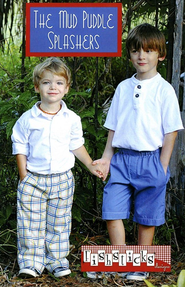 Pattern Mud Puddle Splashers Shorts/Pants