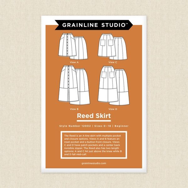 Pattern Reed Skirt 0-18 - Grainline