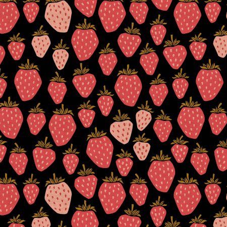 Queen of Berries After Midnight Under the Apple Tree Cotton Canvas Cotton + Steel